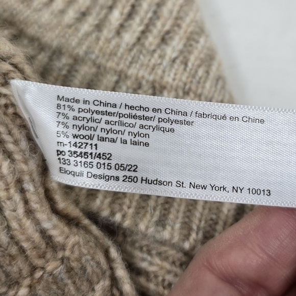 New Eloquii Knitted Bralette Cropped Top Neutral Tan Cream 14/16 - Picture 5 of 6